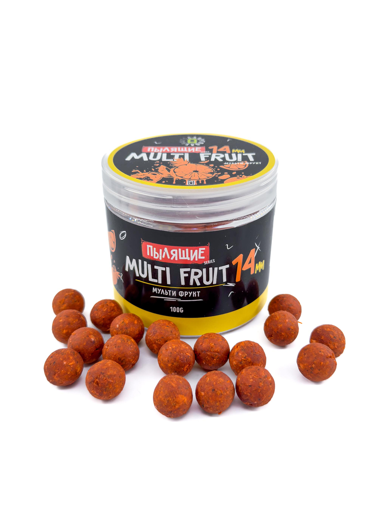 Бойлы пылящие насадочные Carptoday Baits Multi Fruit (Мульти Фрукт), Диаметр: 14 мм, Вкус: Мульти Фрукт