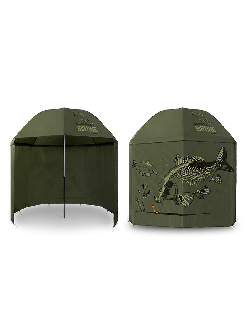 Зонт с задней стенкой Delphin BigONE CARP / 250 см.