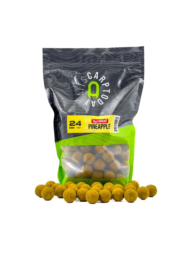 Бойлы пылящие Carptoday Baits Pineapple (Ананас), Диаметр: 24 мм, Вкус: Ананас Бойлы пылящие Carptoday Baits Pineapple (Ананас), Диаметр: 24 мм, Вкус: Ананас