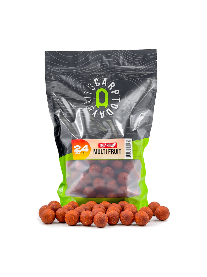 Бойлы пылящие Carptoday Baits Multi Fruit (Мульти Фрукт), Диаметр: 24 мм, Вкус: Мульти Фрукт Бойлы пылящие Carptoday Baits Multi Fruit (Мульти Фрукт), Диаметр: 24 мм, Вкус: Мульти Фрукт