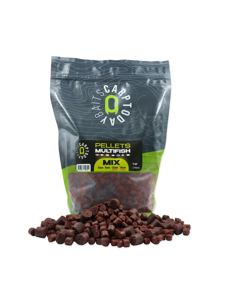 Пеллетс рыболовный Carptoday Baits MULTIFISH MIX 1кг, изображение 2