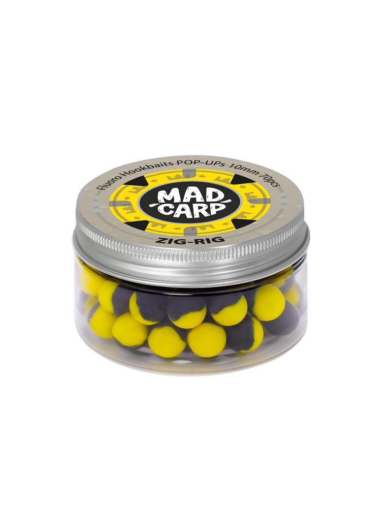 Бойлы плавающие Mad Carp ZIG-RIG Pop-Up (Фруктовый Аромат), Диаметр: 10 мм