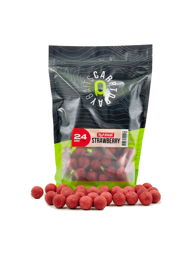 Бойлы пылящие Carptoday Baits Strawberry (Клубника), Диаметр: 24 мм, Вкус: Клубника Бойлы пылящие Carptoday Baits Strawberry (Клубника), Диаметр: 24 мм, Вкус: Клубника