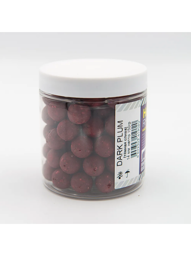 Бойлы насадочные RHINO BAITS Dark Plum (Темная Слива) 14мм 150г