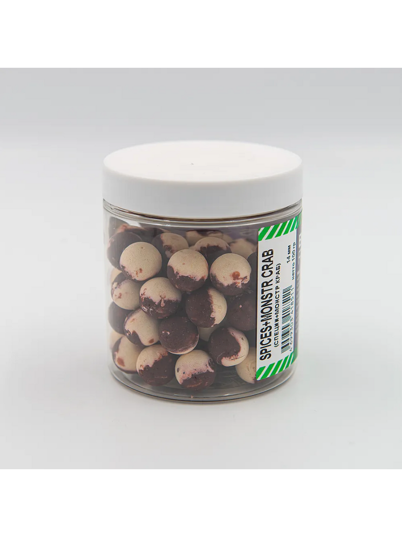 Бойлы сбалансированные RHINO BAITS Spices & Monster Crab (Специи и Монстр Краб) 14мм 100г