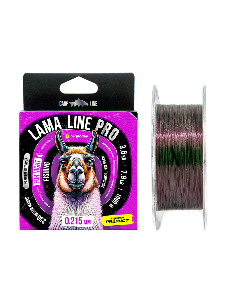Леска карповая Carptoday Lama Line Pro 1000м, Диаметр лески: 0.215 мм Леска карповая Carptoday Lama Line Pro 1000м, Диаметр лески: 0.215 мм