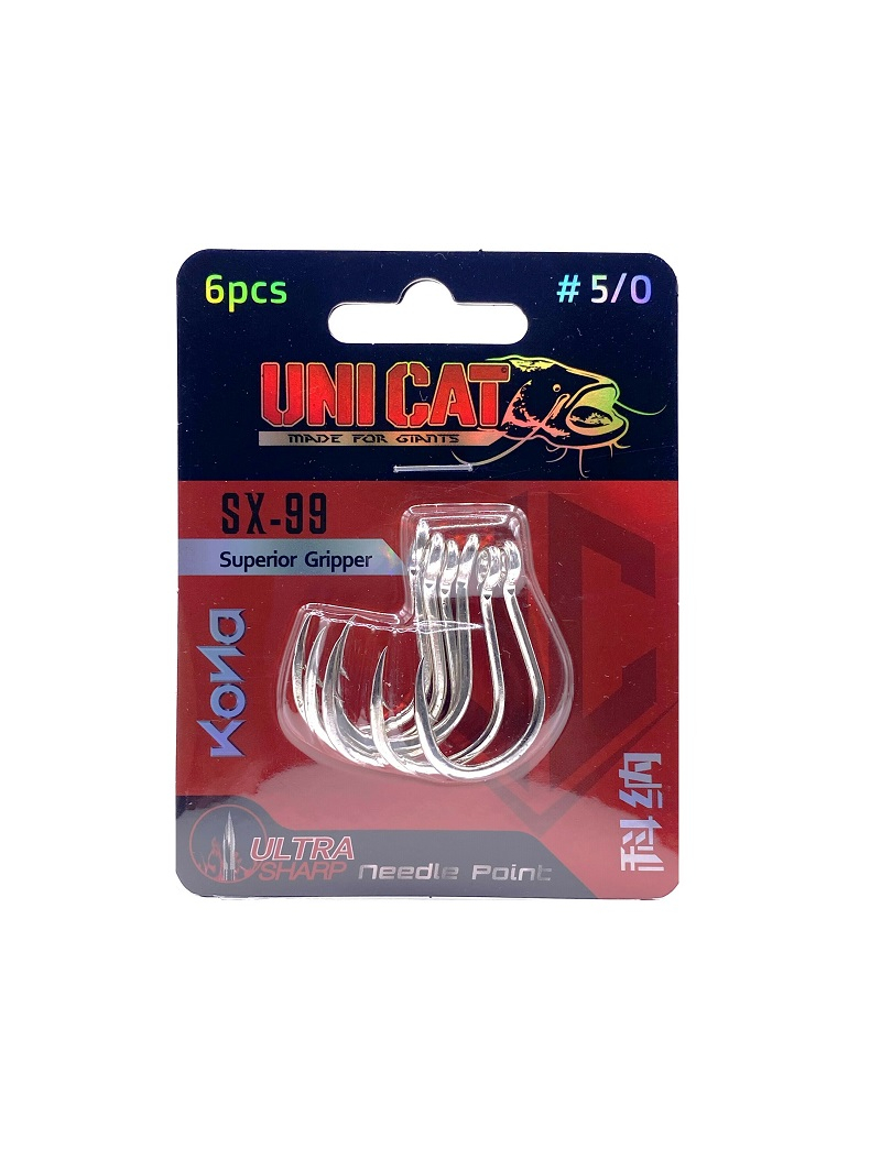 Крючки UNI CAT SX-99 Superior Gripper № 5/0 - 6шт., изображение 2