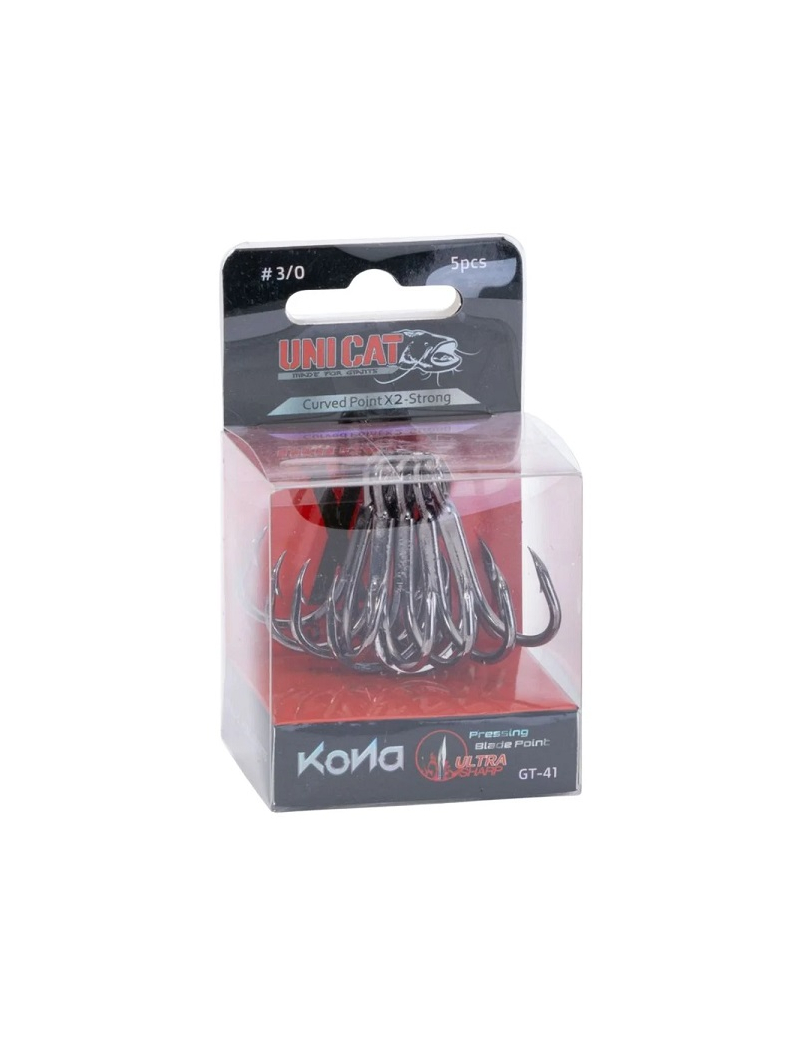 Тройник UNI CAT GT-41 Curved Point X2-Strong № 2/0 - 5шт., изображение 2