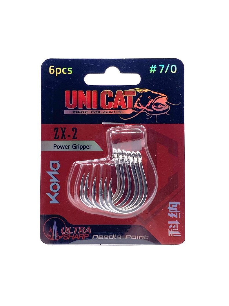 Крючки UNI CAT ZX-2 Power Gripper № 5/0 - 6шт., изображение 2