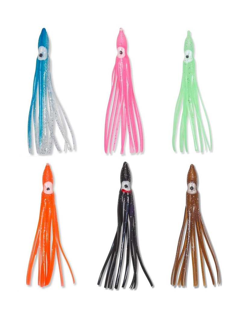 Силиконовая приманка AQUANTIC® OCTOPUS - 15 cm / Blue/White - 4шт., изображение 2