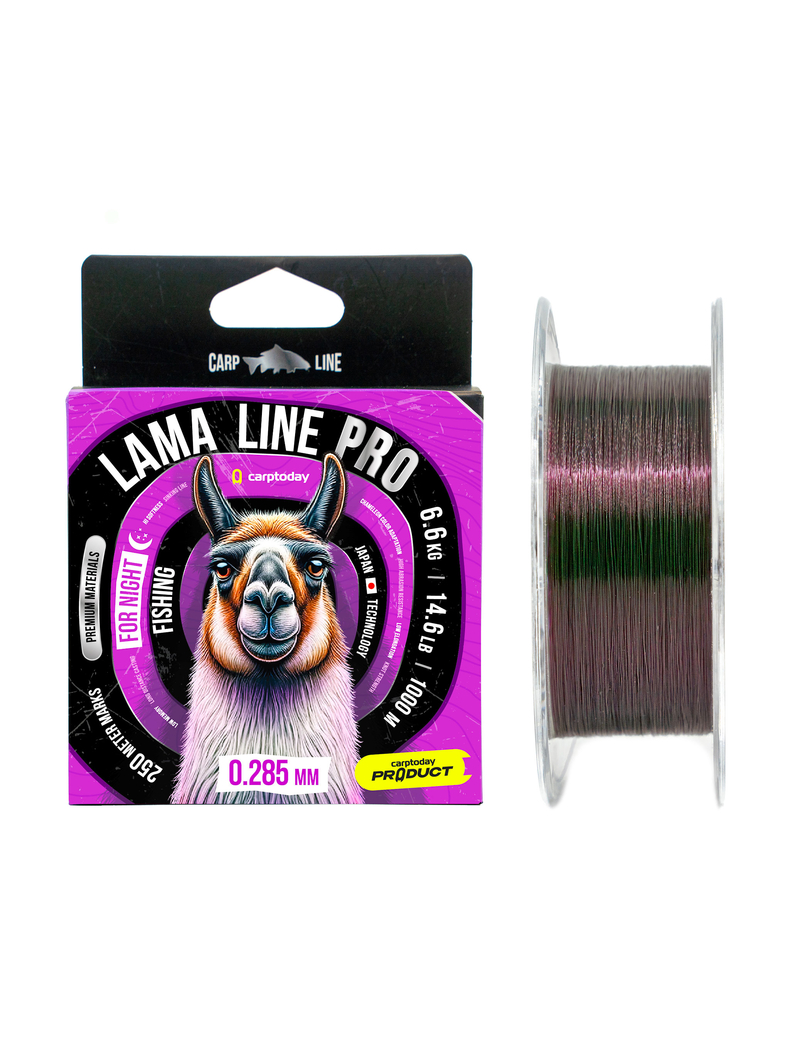 Леска карповая Carptoday Lama Line Pro 1000м, Диаметр лески: 0.285 мм