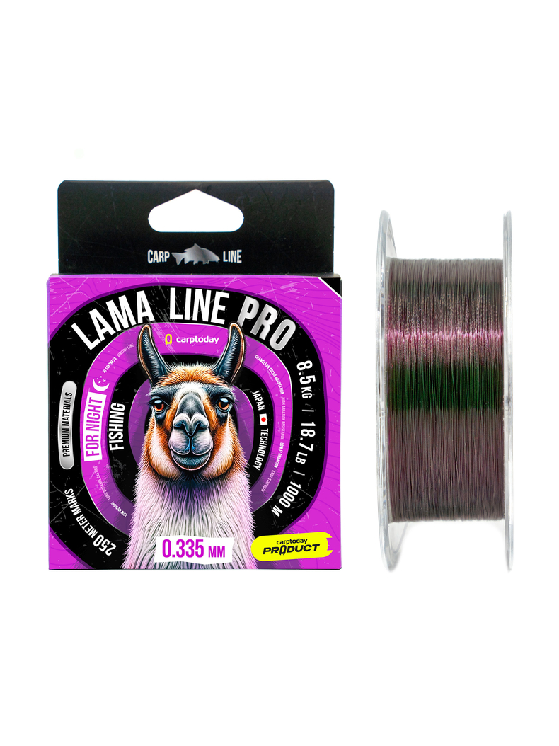 Леска карповая Carptoday Lama Line Pro 1000м, Диаметр лески: 0.335 мм