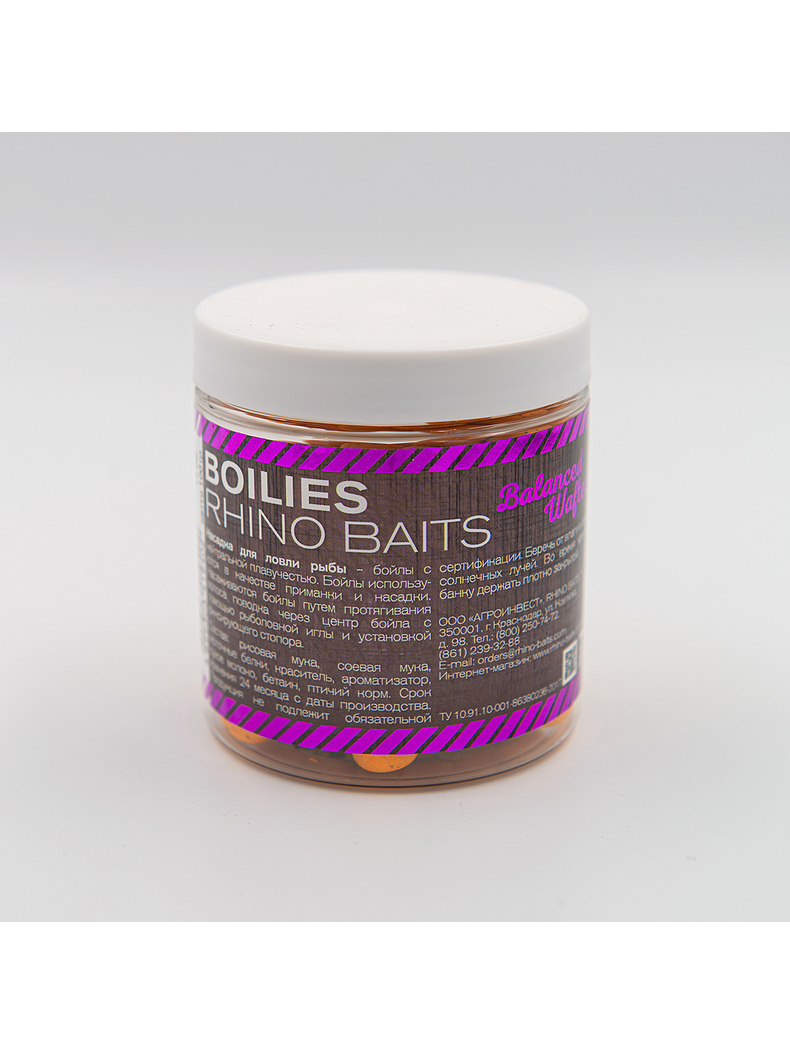 Бойлы Balanced Wafters RHINO BAITS C-4 (Цитрус) 14мм 100г, изображение 2 Бойлы Balanced Wafters RHINO BAITS C-4 (Цитрус) 14мм 100г, изображение 2