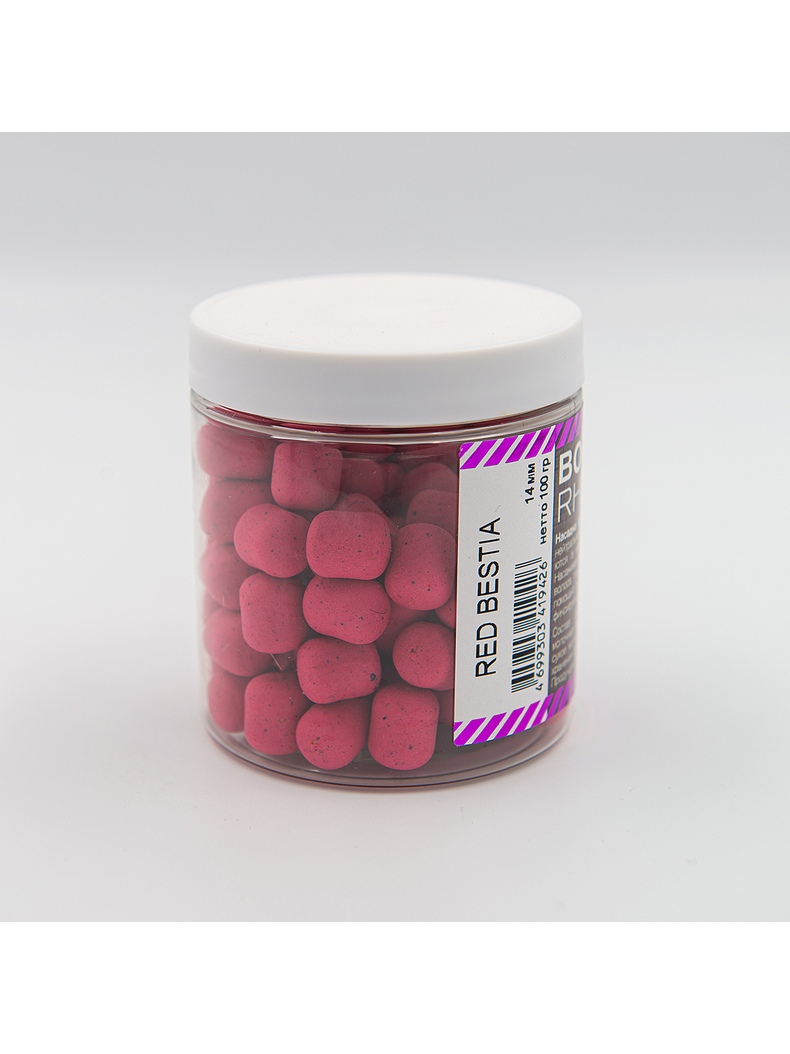 Бойлы Balanced Wafters RHINO BAITS Red Bestia (Специи) 14мм 100г