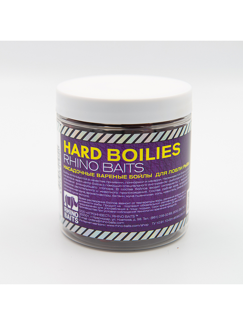 Бойлы насадочные RHINO BAITS Dark Plum (Темная Слива) 14мм 150г, изображение 2