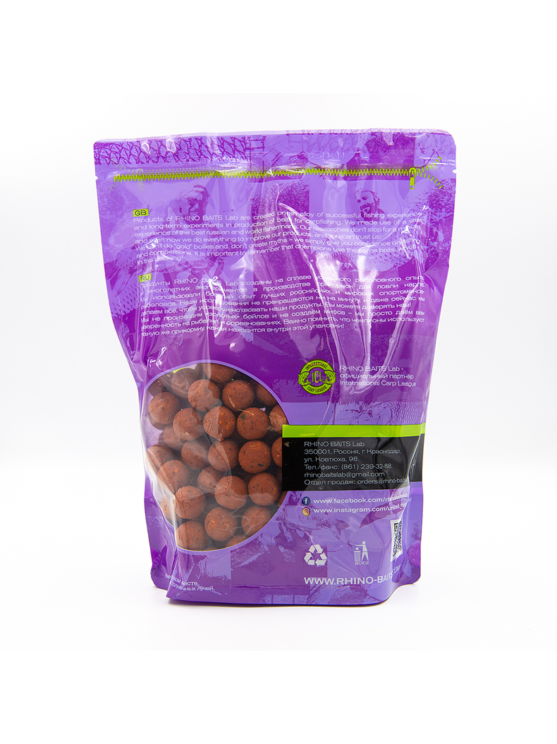 Бойлы тонущие RHINO BAITS C-4 (Цитрус) 1кг, Диаметр: 20 мм, изображение 2