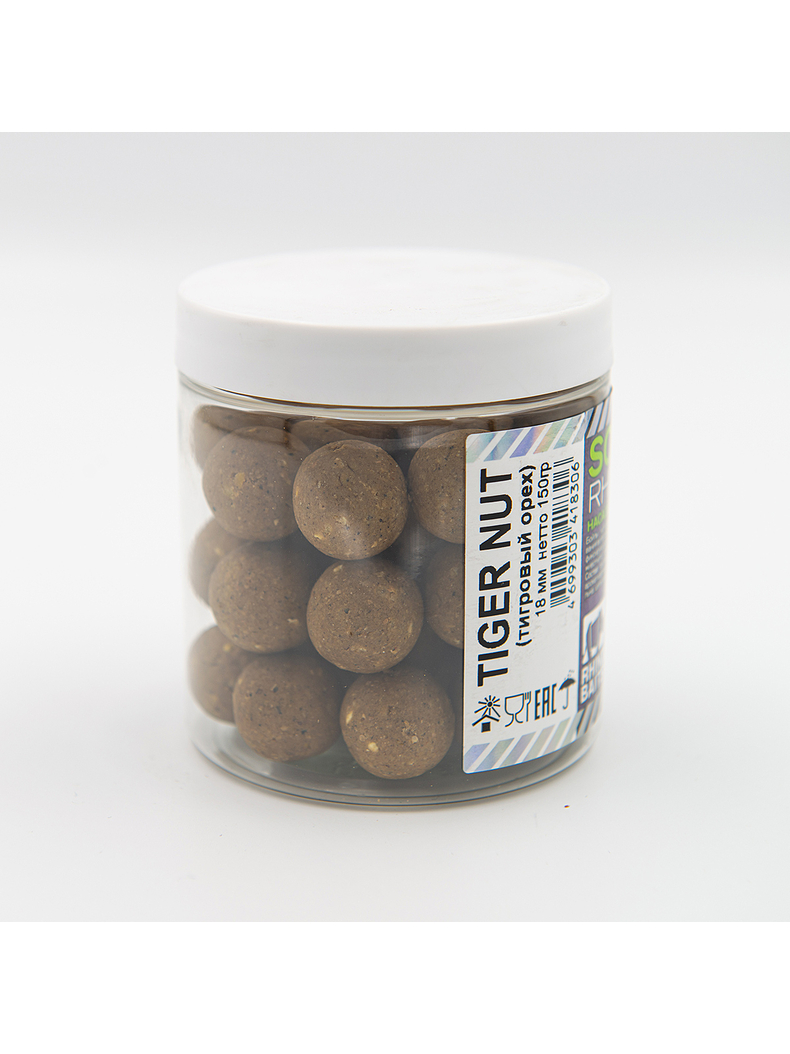 Бойлы растворимые насадочные RHINO BAITS Tiger Nut (Тигровый Орех) 18мм 150г