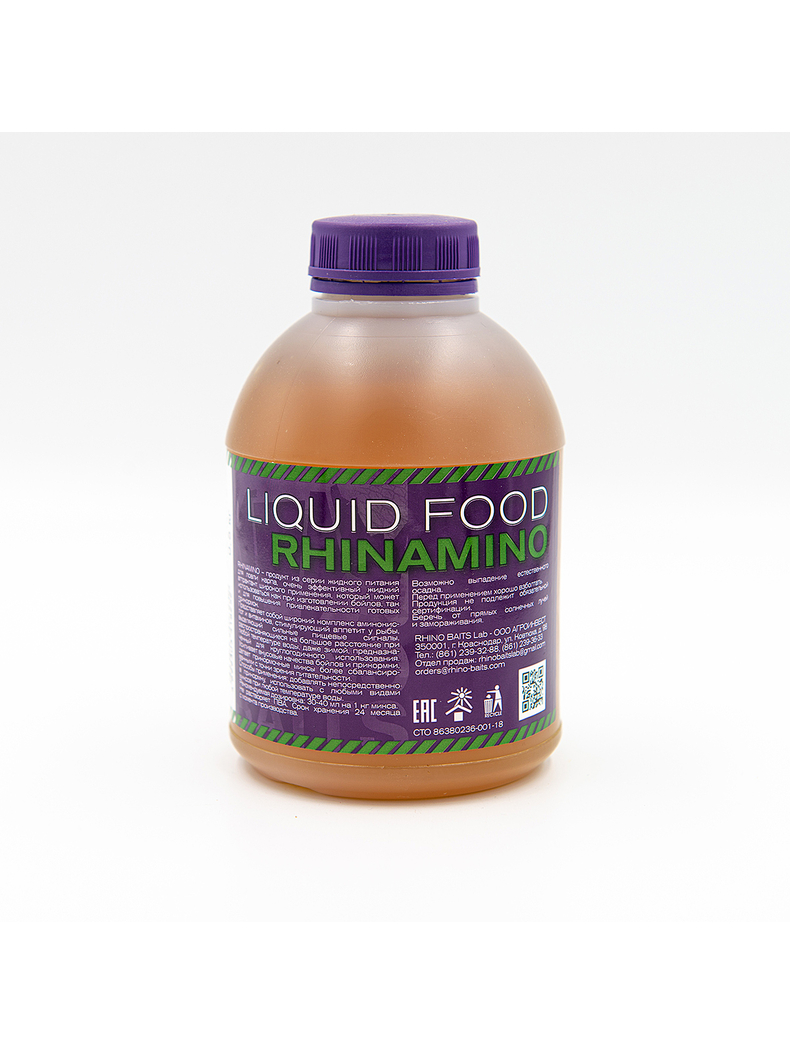 Ликвид RHINO BAITS Rhinamino (Аминокислотная добавка) 500мл, изображение 2