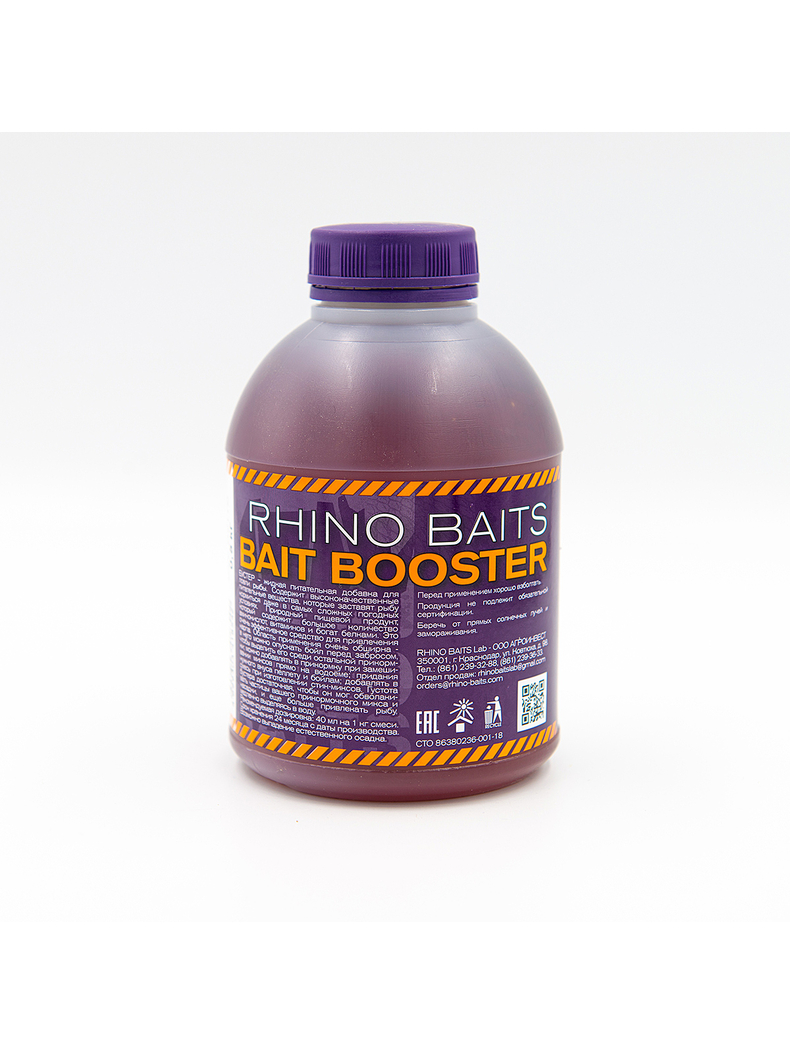 Бустер RHINO BAITS Bait Booster Liquid Food Mandarin (Мандарин) 500мл, изображение 2
