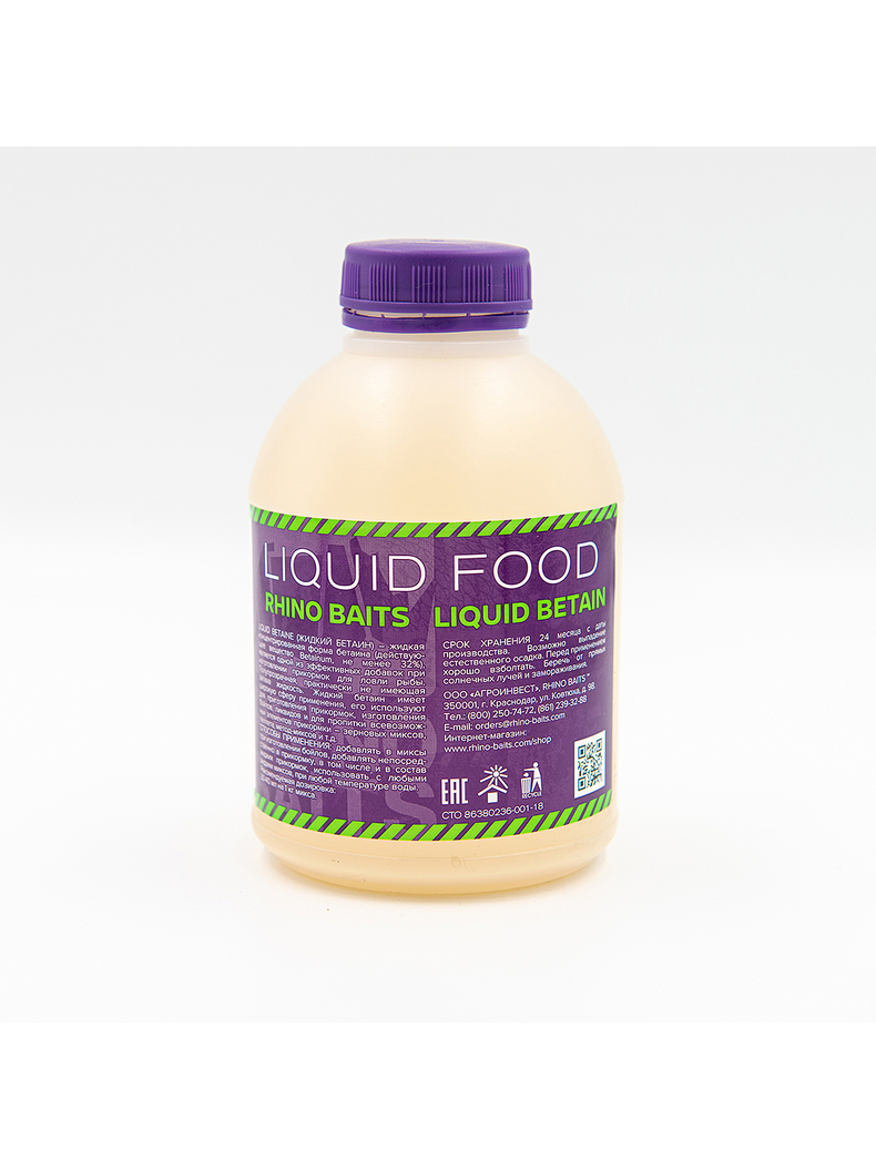 Ликвид RHINO BAITS Liquid Betaine (Бетаин) 500мл, изображение 2 Ликвид RHINO BAITS Liquid Betaine (Бетаин) 500мл, изображение 2