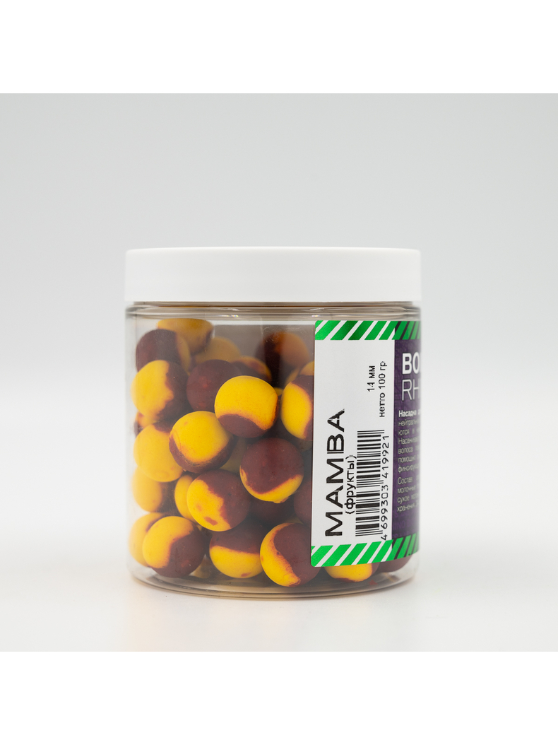 Бойлы сбалансированные RHINO BAITS Mamba (Шелковица) 14мм 100г