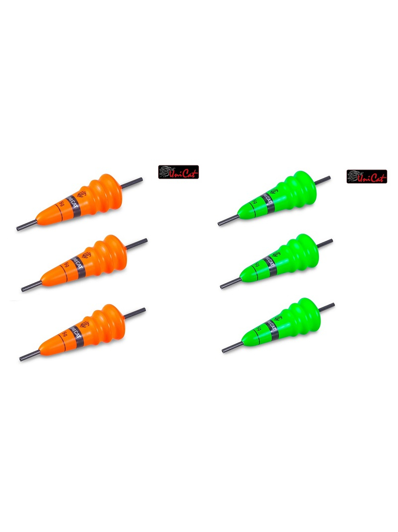 Полавок UNI CAT Power Cone Lifter / 15g / Fluo Red - 2шт., изображение 2 Полавок UNI CAT Power Cone Lifter / 15g / Fluo Red - 2шт., изображение 2