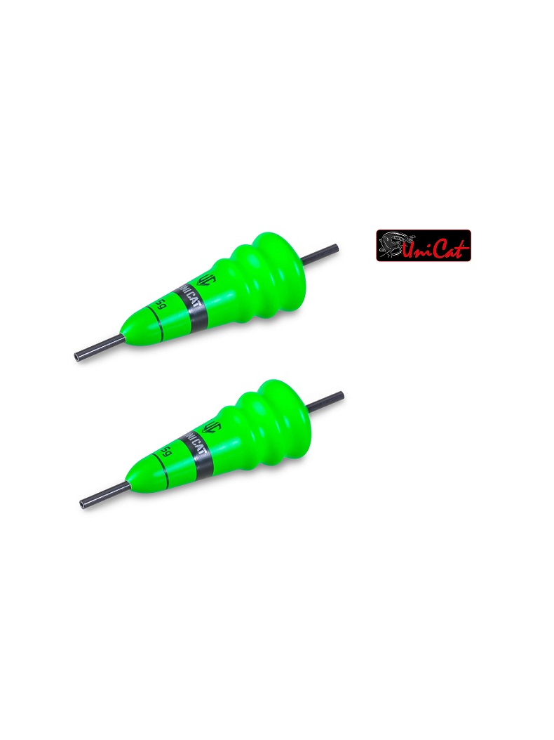 Полавок UNI CAT Power Cone Lifter / 15g / Fluo Green - 2шт. Полавок UNI CAT Power Cone Lifter / 15g / Fluo Green - 2шт.