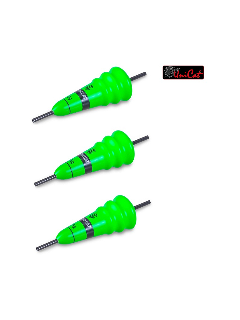 Полавок UNI CAT Power Cone Lifter / 10g / Fluo Green - 3шт. Полавок UNI CAT Power Cone Lifter / 10g / Fluo Green - 3шт.
