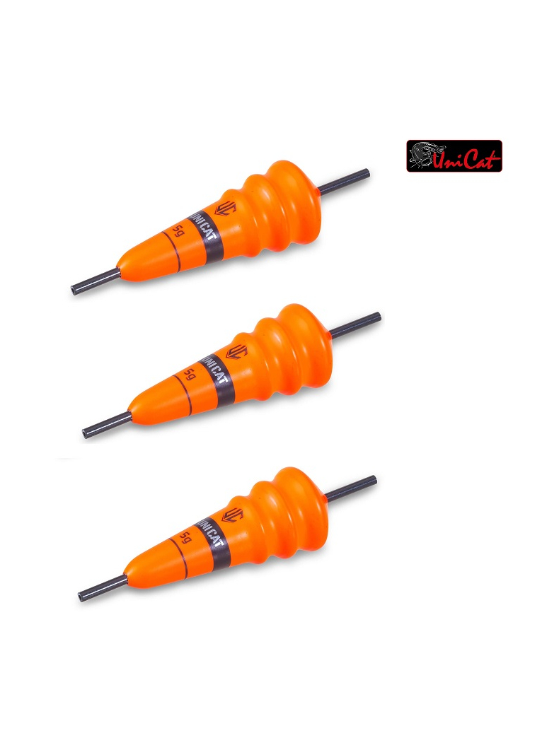 Полавок UNI CAT Power Cone Lifter / 7.5g / Fluo Red - 3шт. Полавок UNI CAT Power Cone Lifter / 7.5g / Fluo Red - 3шт.
