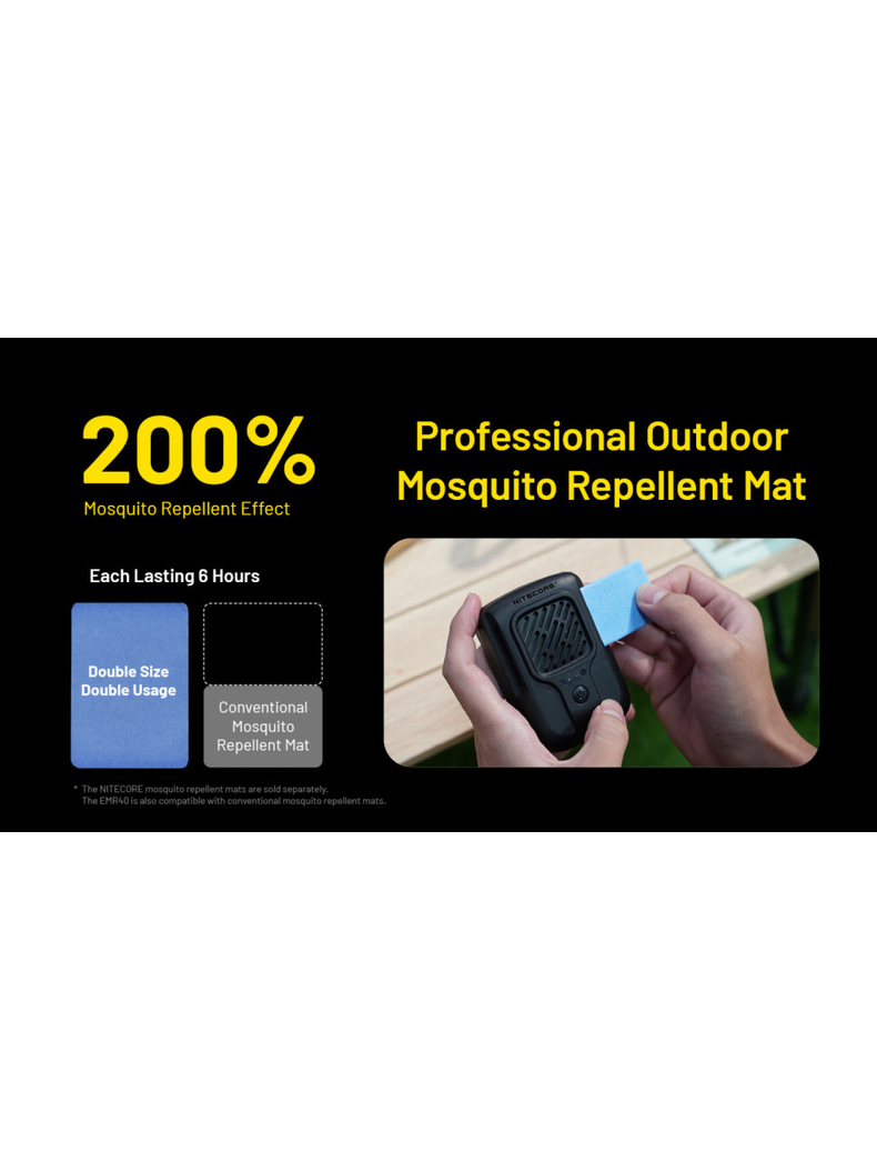 Портативный электронный многоцелевой отпугиватель комаров и мошек NITECORE EMR40, изображение 7
