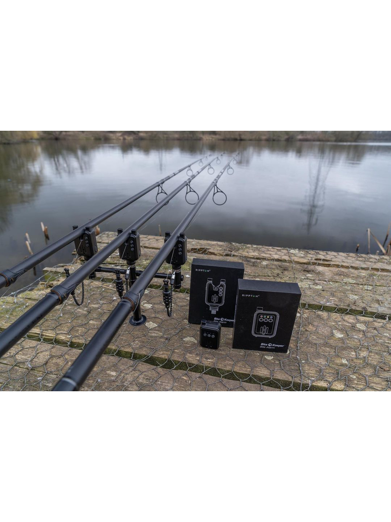 Набор электронных сигнализаторов поклевки RIPPTON BITEKEEPER Pro Smart Bite Alarm Set 4+1 с приложением для смартфона (черный), изображение 13 Набор электронных сигнализаторов поклевки RIPPTON BITEKEEPER Pro Smart Bite Alarm Set 4+1 с приложением для смартфона (черный), изображение 13