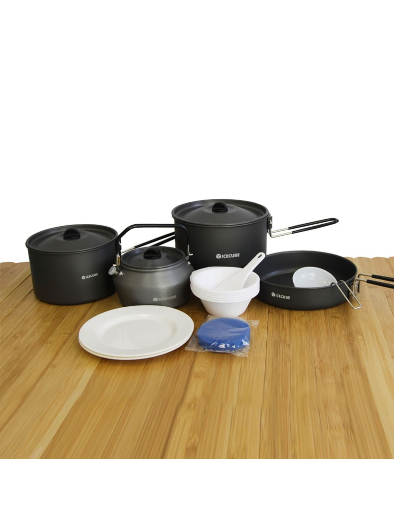 Набор посуды на 4-5 персон из анодированного алюминия ICE CUBE АС-233, изображение 2