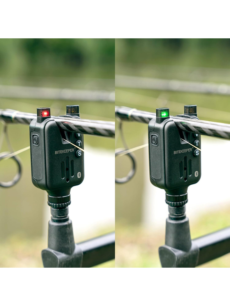 Набор электронных сигнализаторов поклевки RIPPTON BITEKEEPER Pro Smart Bite Alarm Set 4+1 с приложением для смартфона (черный), изображение 8 Набор электронных сигнализаторов поклевки RIPPTON BITEKEEPER Pro Smart Bite Alarm Set 4+1 с приложением для смартфона (черный), изображение 8