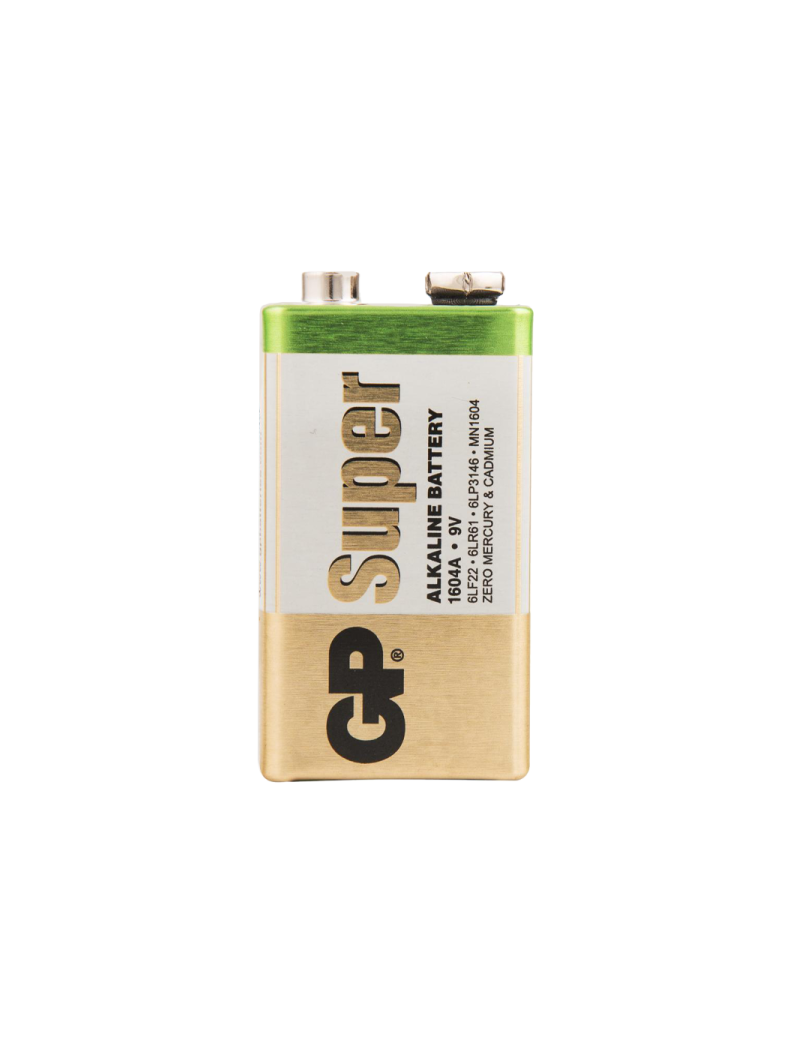 Батарейка GP Super Крона 6LR61 BL1 Alkaline 9V, изображение 2 Батарейка GP Super Крона 6LR61 BL1 Alkaline 9V, изображение 2