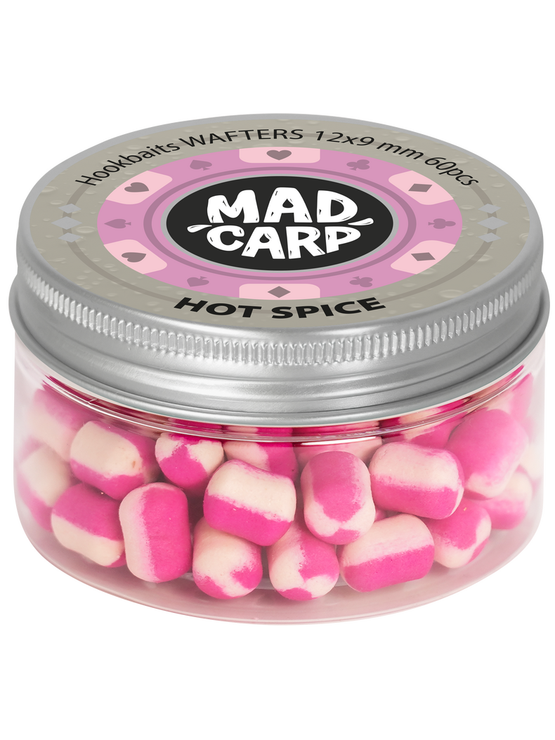 Вафтерсы Mad Carp Baits HOT SPICE (Острые Специи) Wafters, Диаметр: 12 х 9 мм Вафтерсы Mad Carp Baits HOT SPICE (Острые Специи) Wafters, Диаметр: 12 х 9 мм