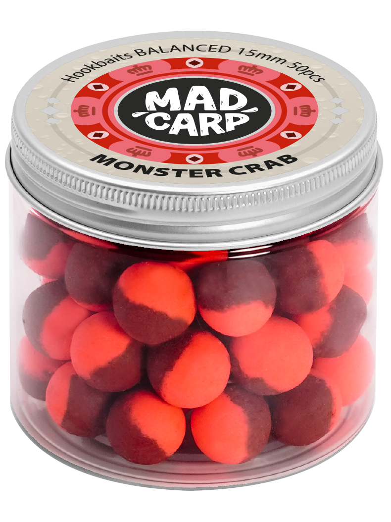 Бойлы насадочные Mad Carp Baits Balanced MONSTER CRAB (Монстр Краб) 15мм Бойлы насадочные Mad Carp Baits Balanced MONSTER CRAB (Монстр Краб) 15мм