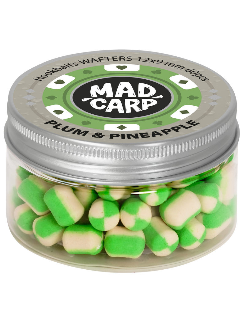 Вафтерсы Mad Carp Baits PLUM & PINNEAPPLE (Слива и Ананас) Wafters, Диаметр: 12 х 9 мм