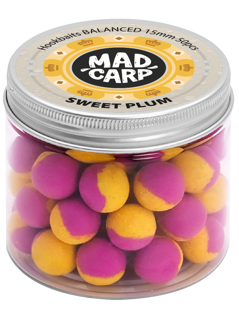 Бойлы насадочные Mad Carp Baits Balanced SWEET PLUM (Слива) 15мм Бойлы насадочные Mad Carp Baits Balanced SWEET PLUM (Слива) 15мм