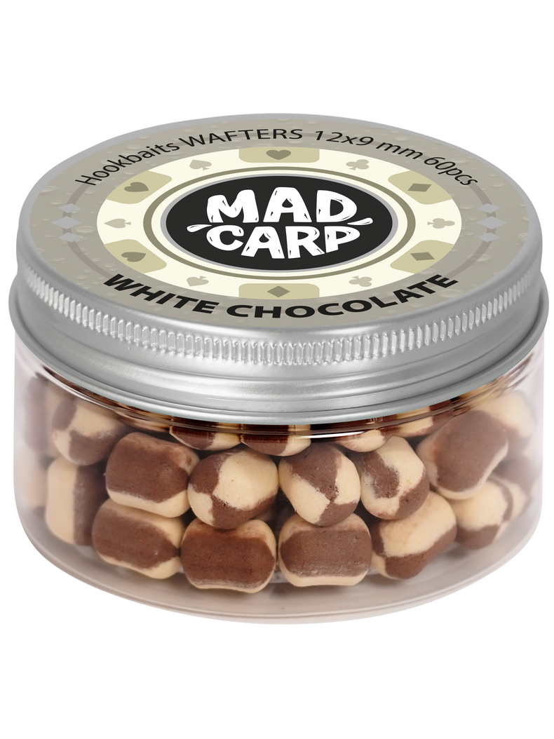 Вафтерсы Mad Carp Baits WHITE CHOCOLATE (Белый Шоколад) Wafters, Диаметр: 12 х 9 мм