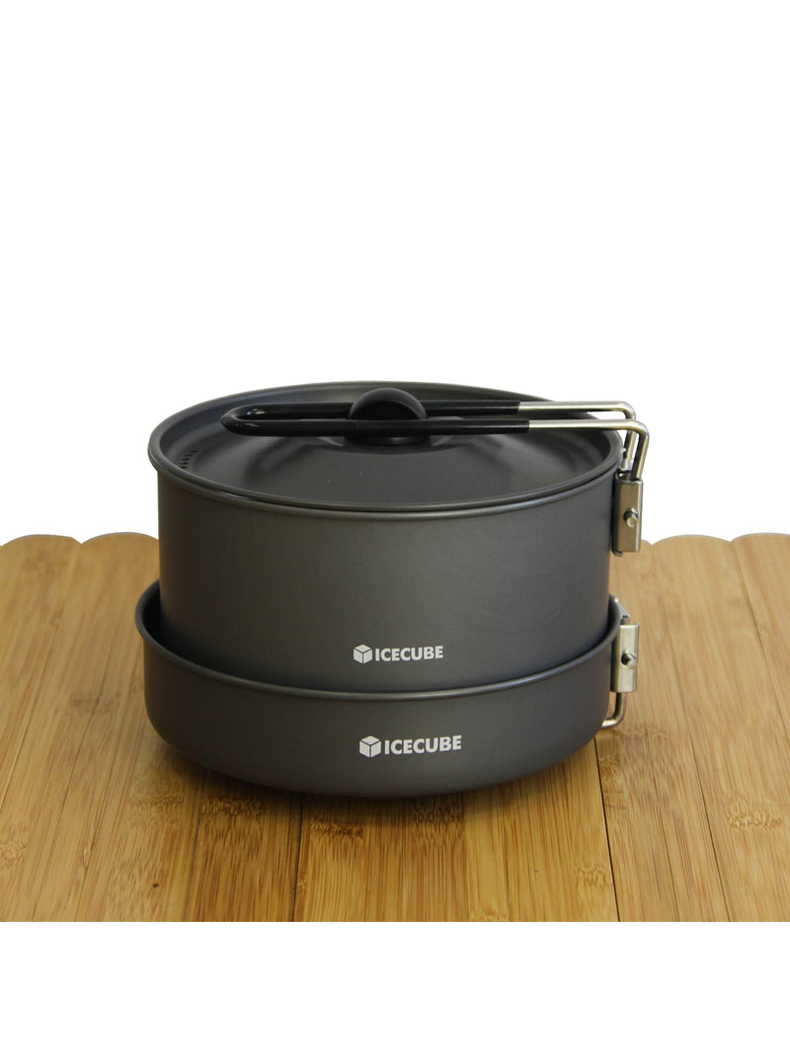 Набор посуды на 2-3 персоны из анодированного алюминия ICE CUBE АС-231, изображение 3