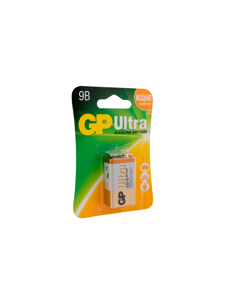 Батарейка GP ULTRA Крона 6LR61 BL1 Alkaline 9V, изображение 2