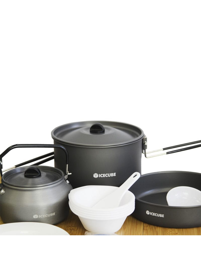 Набор посуды на 4-5 персон из анодированного алюминия ICE CUBE АС-233, изображение 3