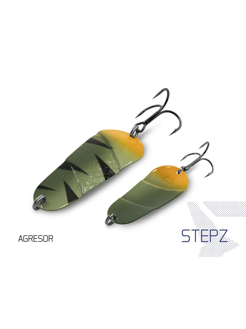 Блесна колеблющаяся DELPHIN STEPZ StripSCALE Hook №2 / 7cm / 10g - AGRESOR