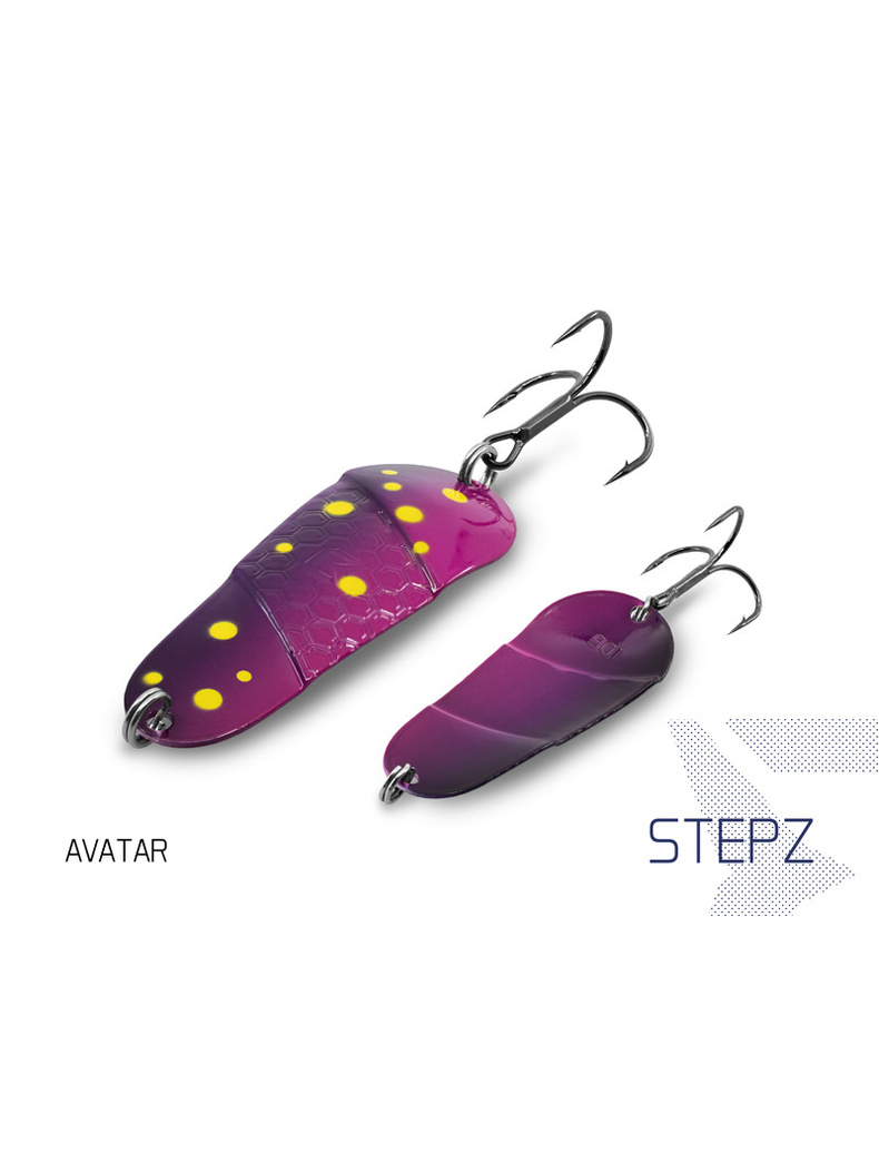 Блесна колеблющаяся DELPHIN STEPZ StripSCALE Hook №2 / 7cm / 10g - AVATAR