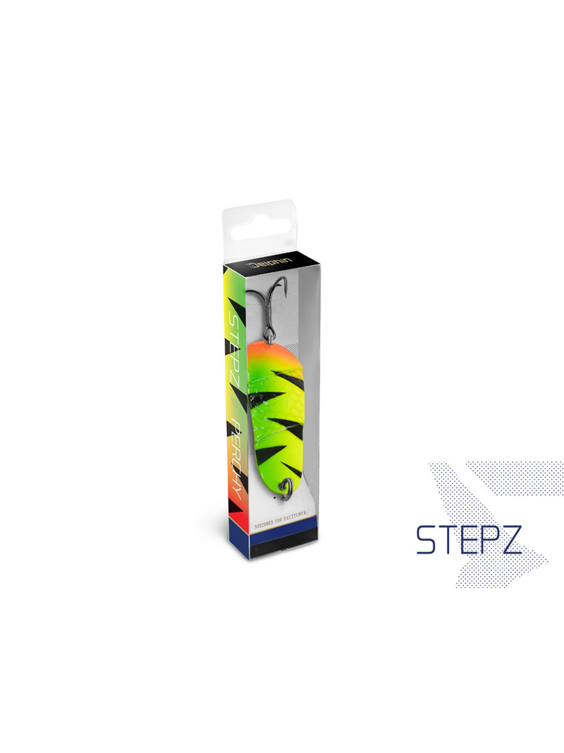 Блесна колеблющаяся DELPHIN STEPZ StripSCALE Hook №2 / 7cm / 10g - SUN GOLD, изображение 3