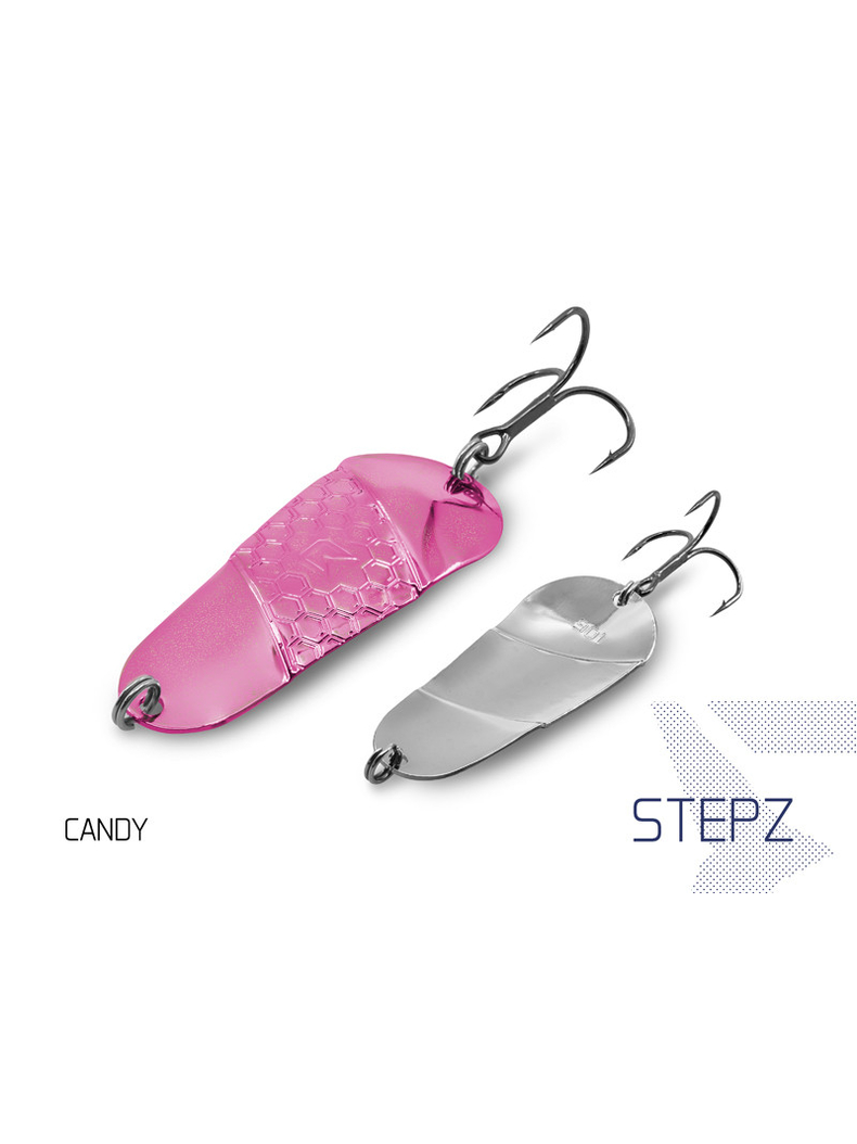 Блесна колеблющаяся DELPHIN STEPZ StripSCALE Hook №2 / 7cm / 10g - CANDY