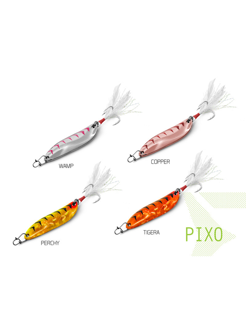 Блесна колеблющаяся DELPHIN PIXO Hook №6 / 5.6cm / 10g - WAMP, изображение 2