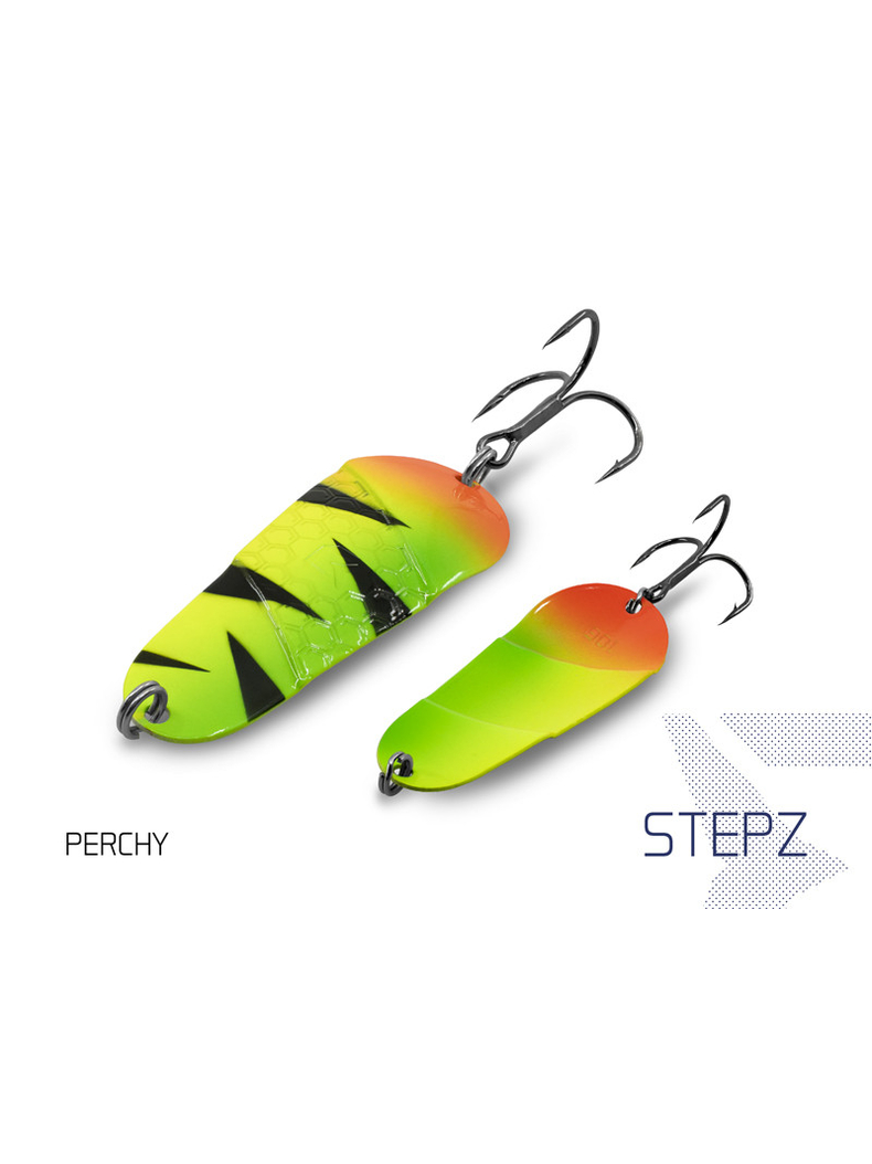 Блесна колеблющаяся DELPHIN STEPZ StripSCALE Hook №2 / 7cm / 10g - PERCHY Блесна колеблющаяся DELPHIN STEPZ StripSCALE Hook №2 / 7cm / 10g - PERCHY