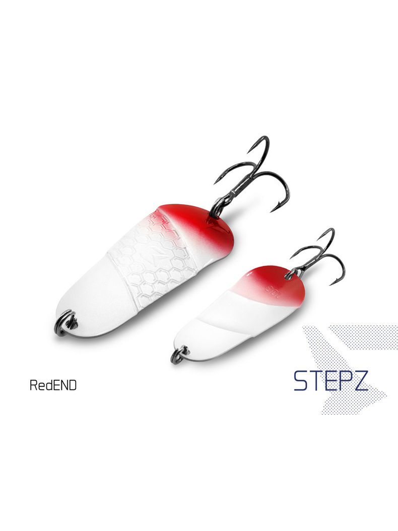 Блесна колеблющаяся DELPHIN STEPZ StripSCALE Hook №2 / 7cm / 10g - RED END