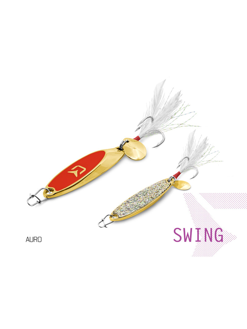Блесна колеблющаяся DELPHIN SWING Hook №6 / 5.7cm / 15g - AURO